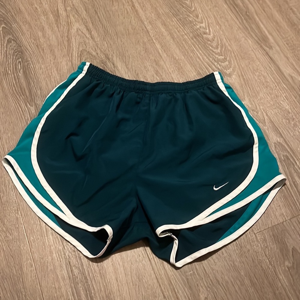 teal nike running shorts